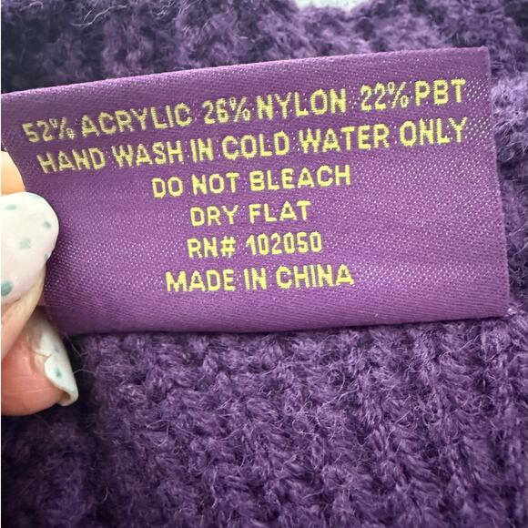 Taylor Swift | authentic Speak Now (TV) purple cardigan knit sweater | XL/2XL - Picture 7 of 11